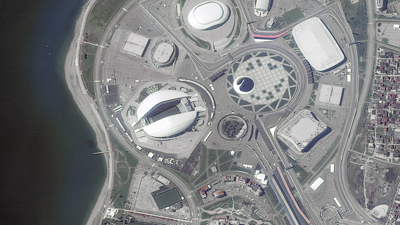 Illustration for article titled Todos los estadios del Mundial de Rusia vistos desde el espacio